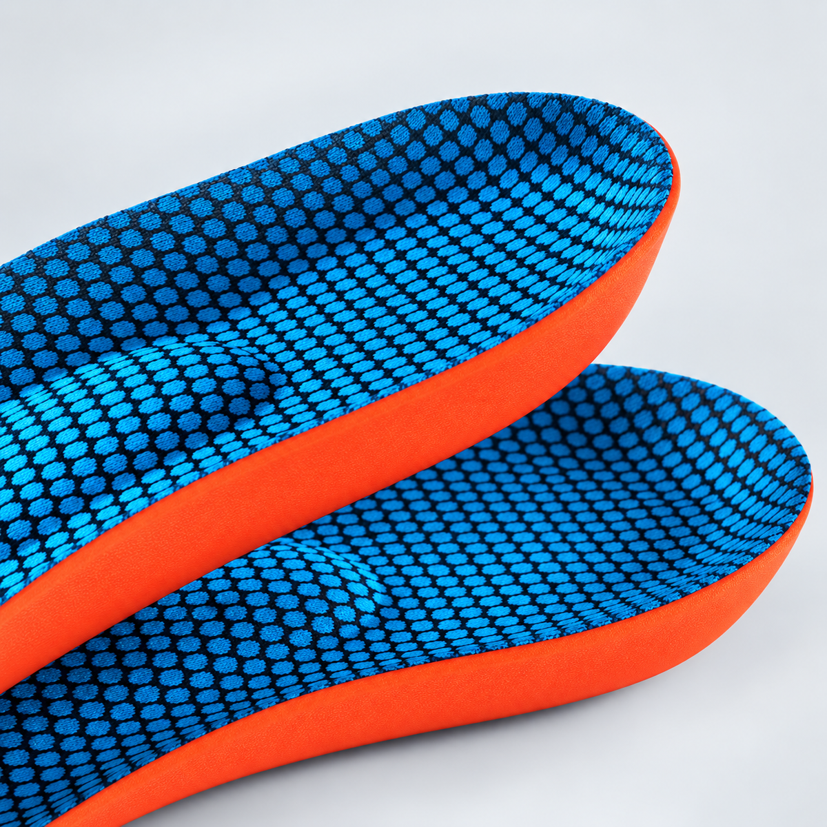 Red insole heel detail — digitally recoloured supplier image